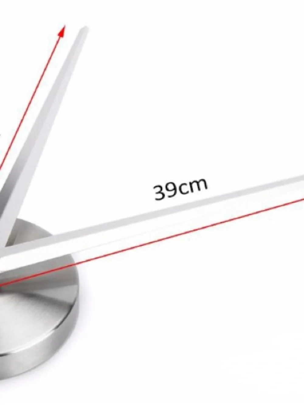Large Silver 3D Wall Clock - Modern Numeric Design